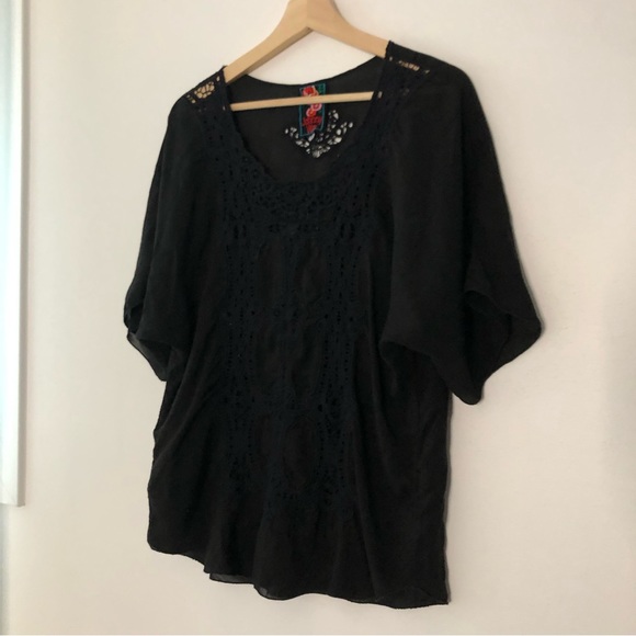 Johnny Was Lace Top - Picture 1 of 7